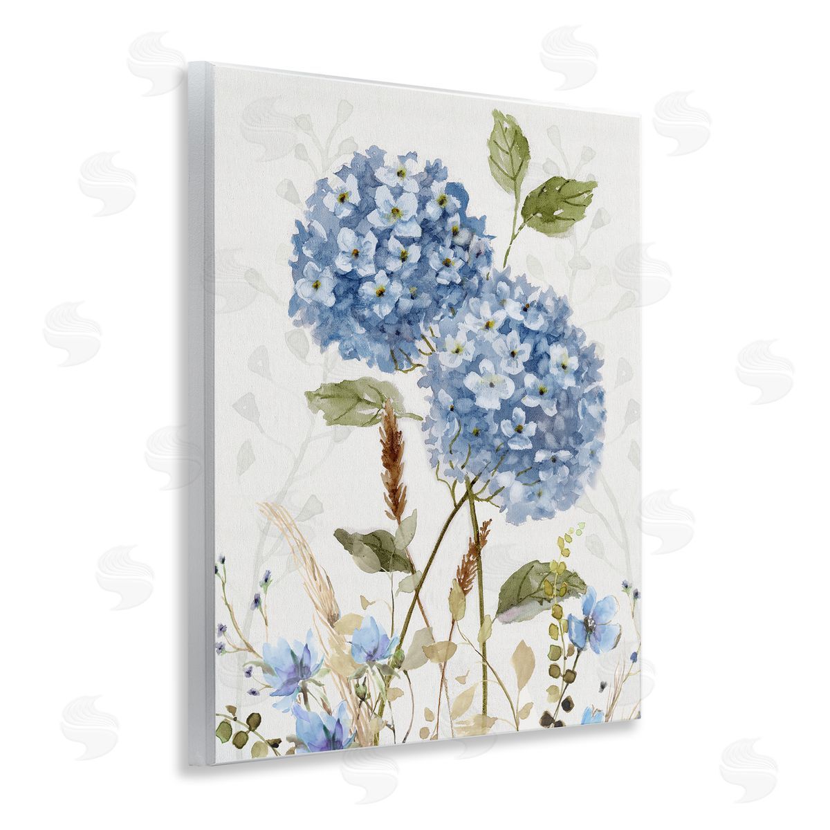 Nan Modern Hydrangea Allure Canvas Wall Art Print