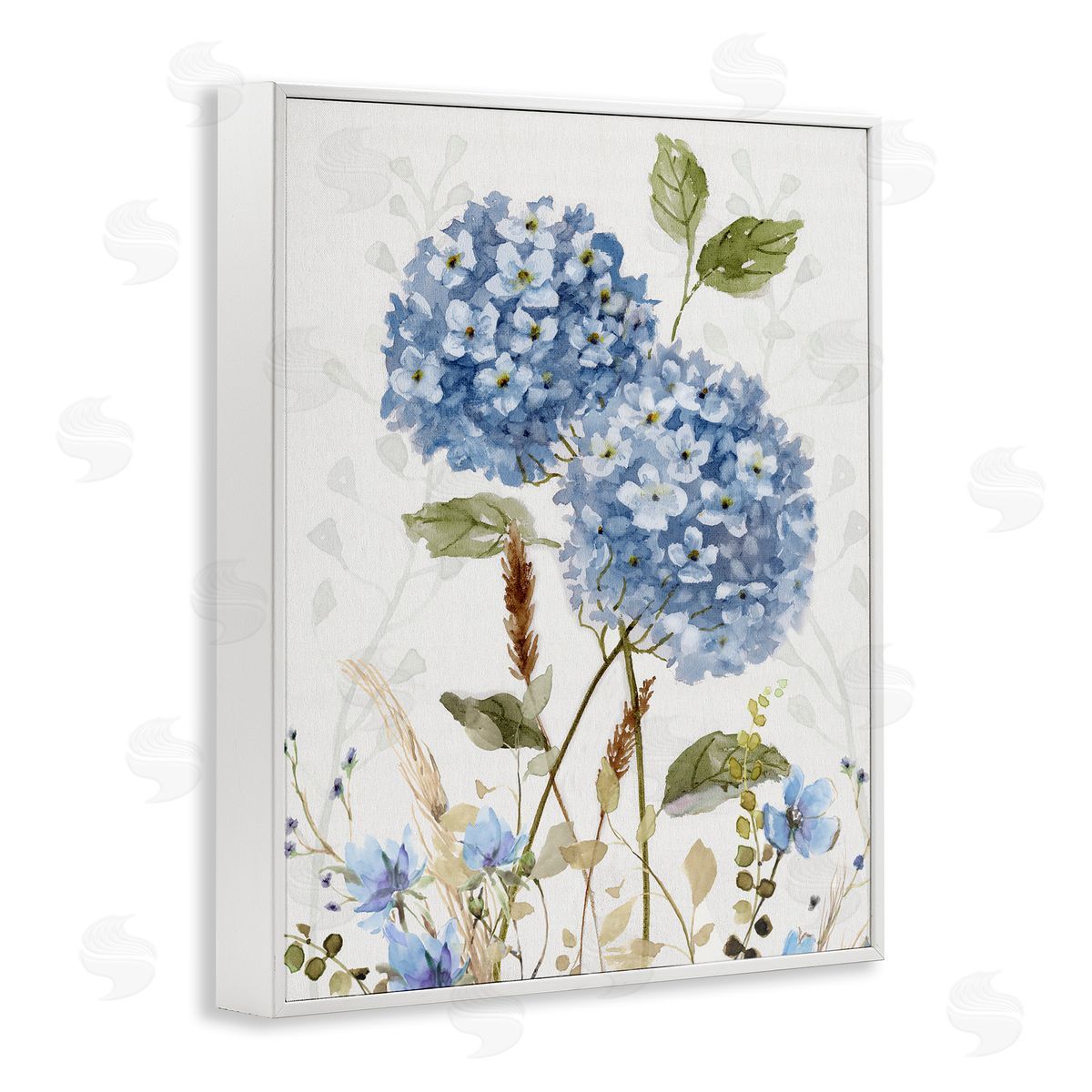 Nan Modern Hydrangea Allure Canvas Wall Art Print