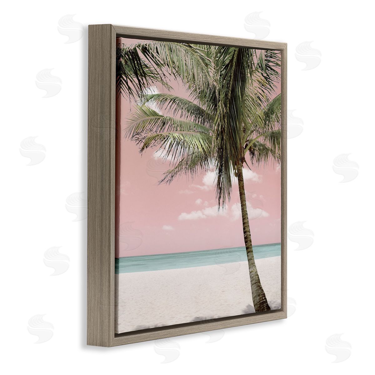 Natalie Carpentieri Quiet Escape Pink Coast Canvas Wall Art Print