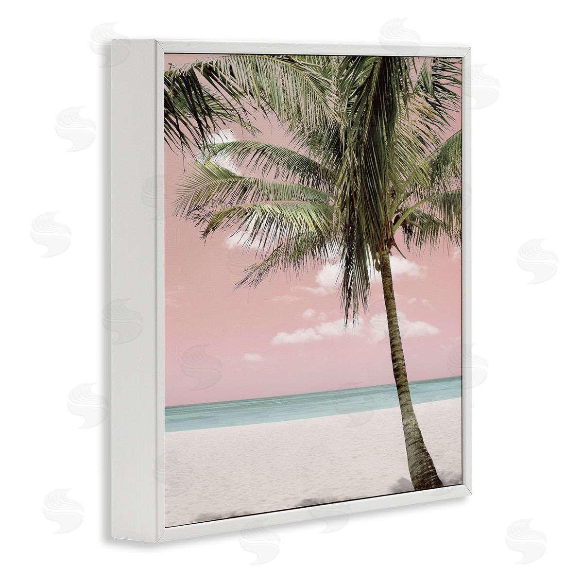 Natalie Carpentieri Quiet Escape Pink Coast Canvas Wall Art Print