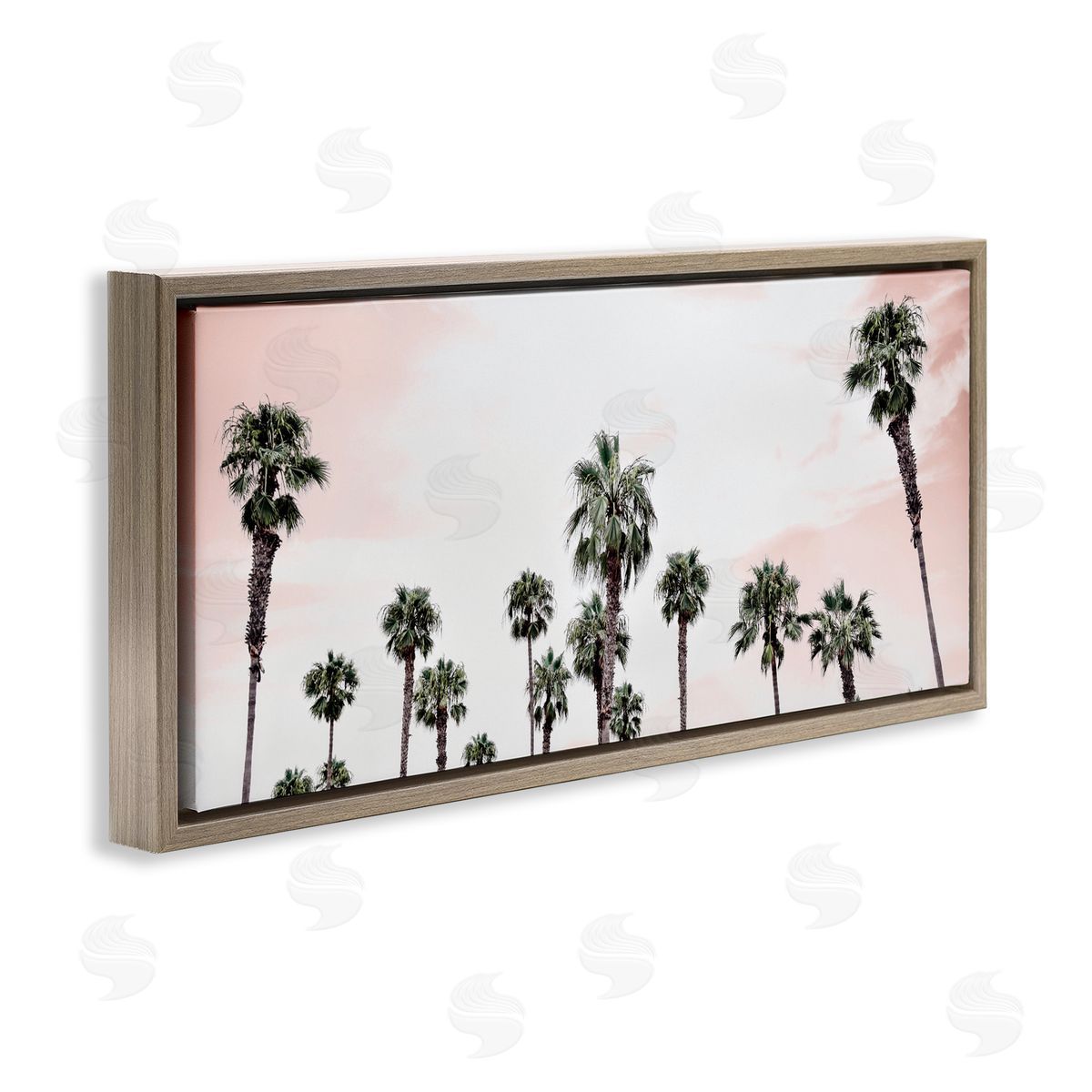 Natalie Carpentieri Laguna Beach Pink Palms Canvas Wall Art Print