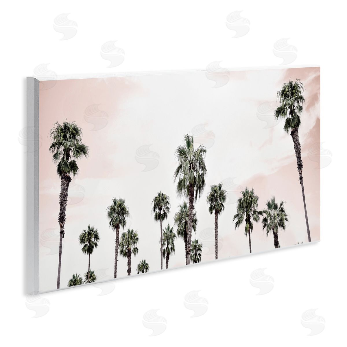 Natalie Carpentieri Laguna Beach Pink Palms Canvas Wall Art Print