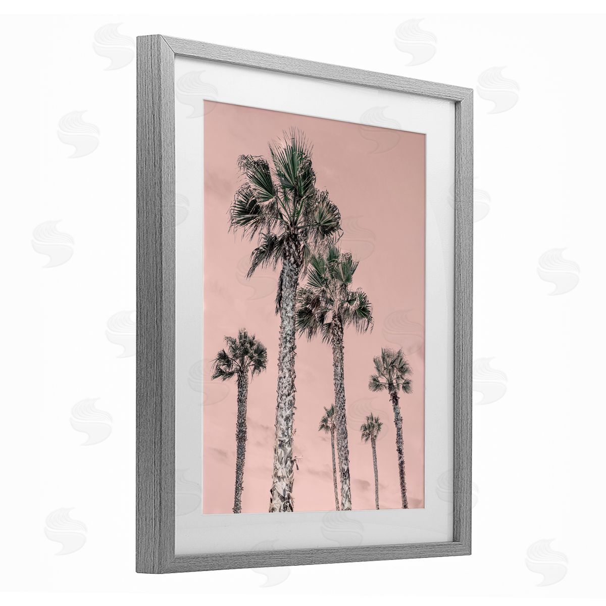 Natalie Carpentieri Palm Up Pink Sky Canvas Wall Art Print