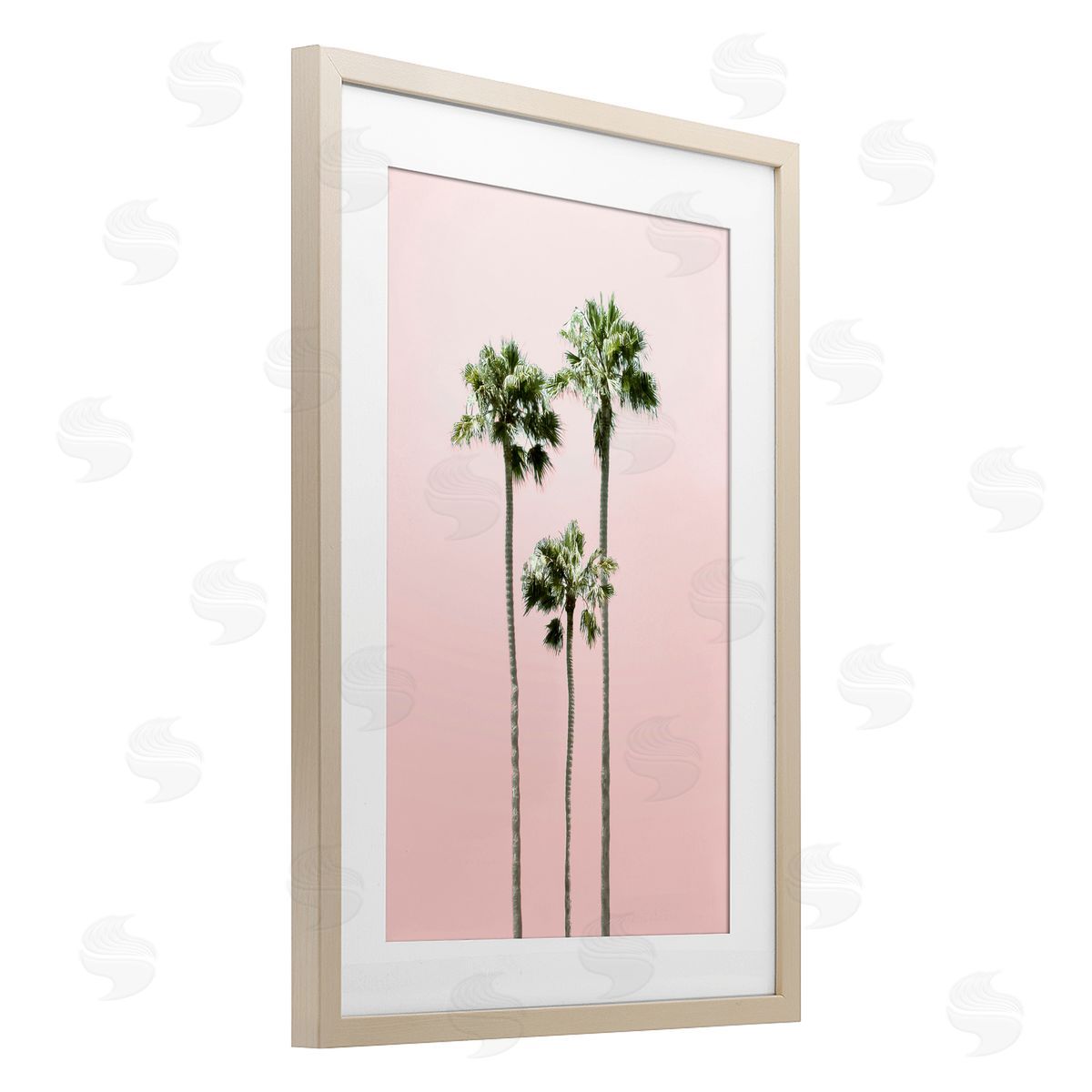 Natalie Carpentieri Palm Getaway Pink Sky Canvas Wall Art Print