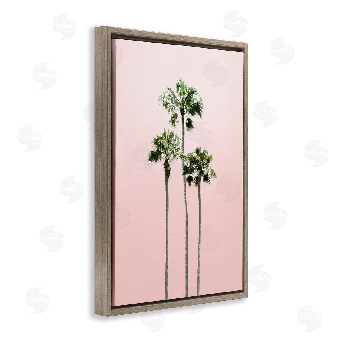 Natalie Carpentieri Palm Getaway over Pink Canvas Wall Art Print