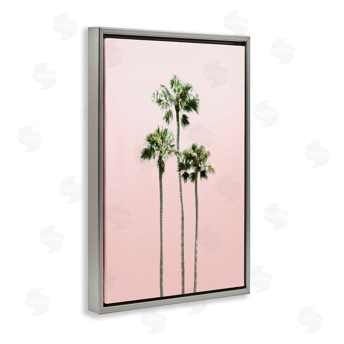 Natalie Carpentieri Palm Getaway over Pink Canvas Wall Art Print