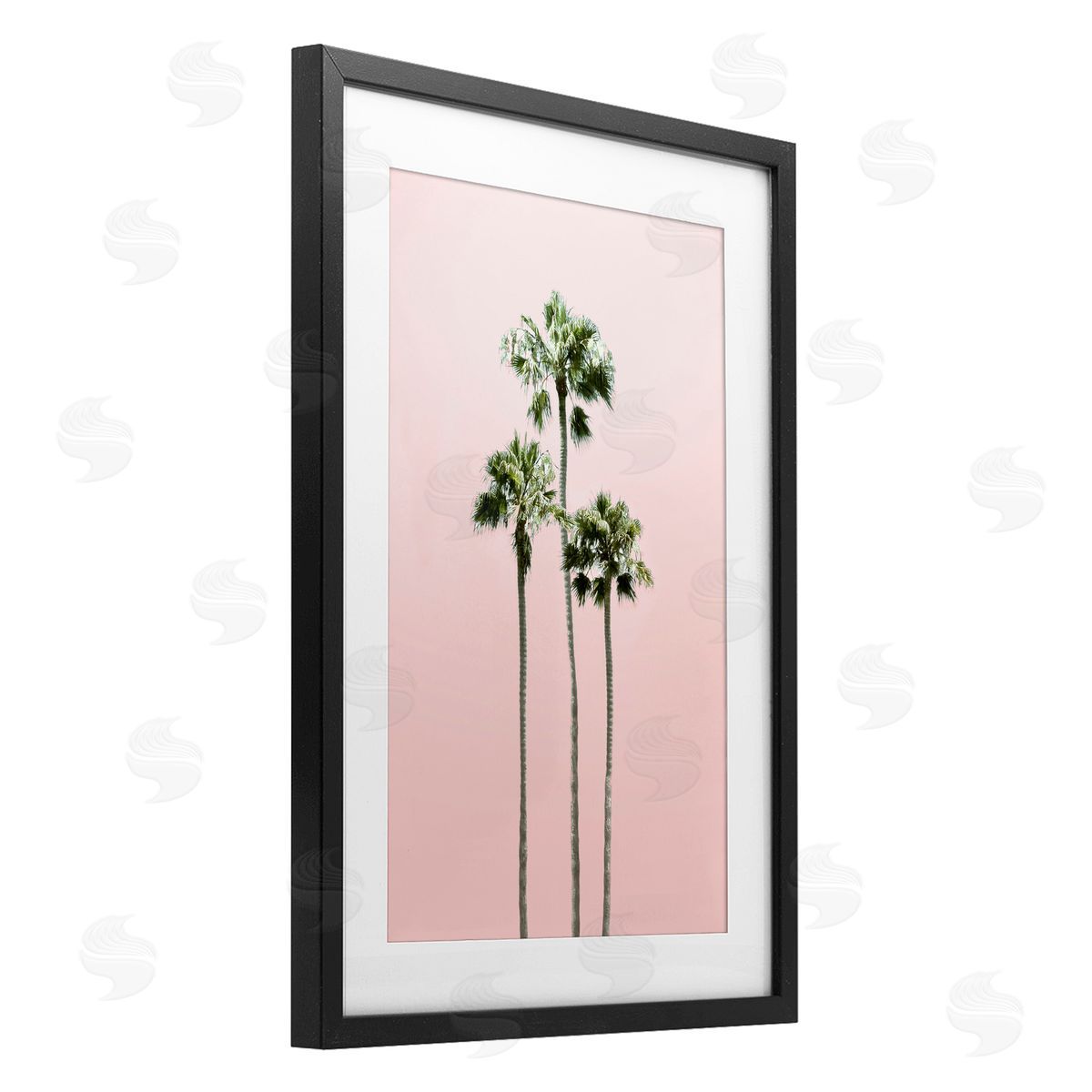 Natalie Carpentieri Palm Getaway over Pink Canvas Wall Art Print