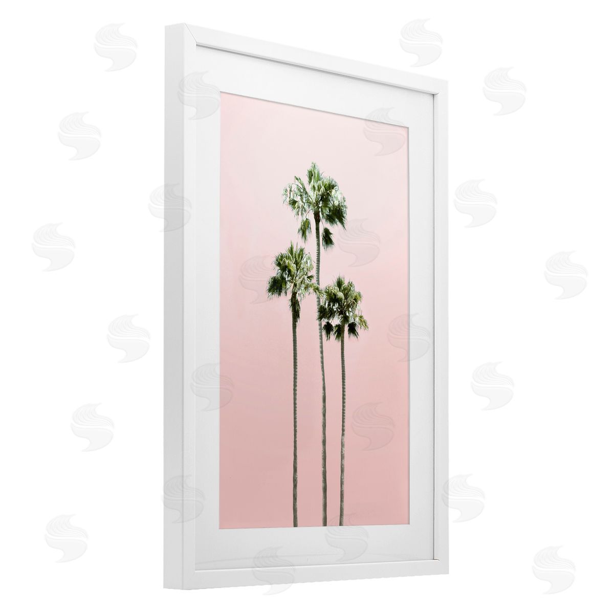 Natalie Carpentieri Palm Getaway over Pink Canvas Wall Art Print