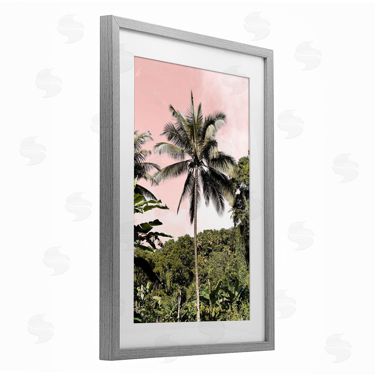 Natalie Carpentieri Rainforest Palm on Pink Canvas Wall Art Print