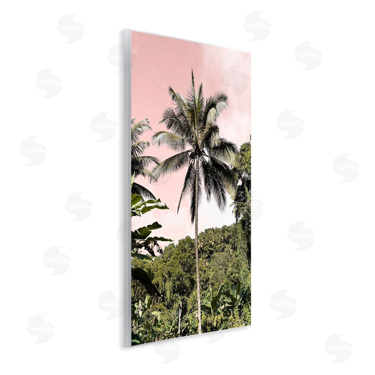 Natalie Carpentieri Rainforest Palm on Pink Canvas Wall Art Print