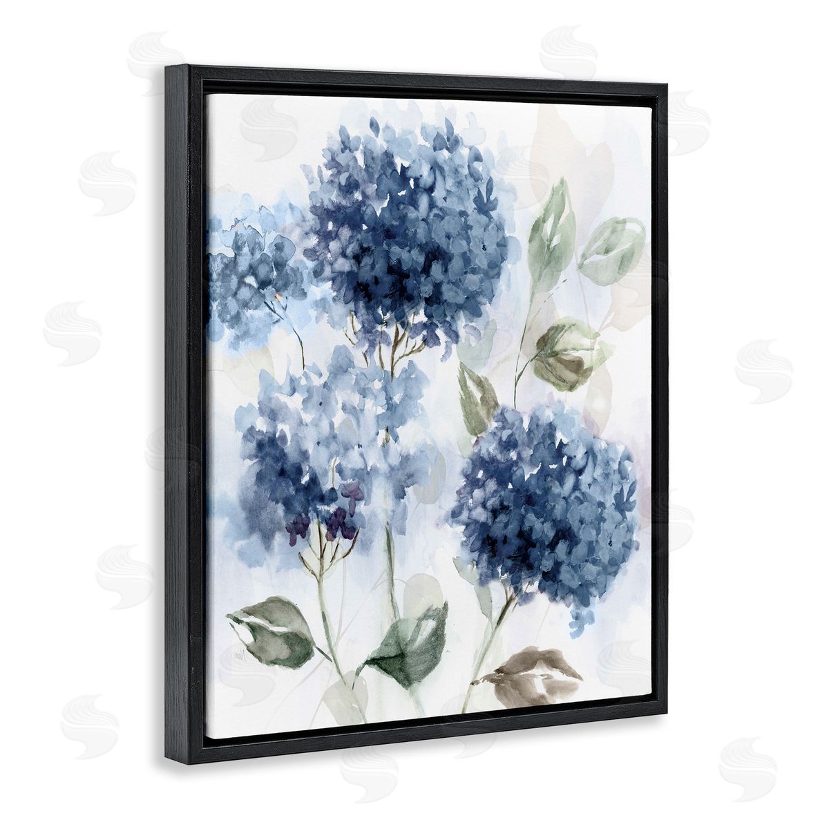 Nan Blue Hydrangea Breeze Canvas Wall Art Print