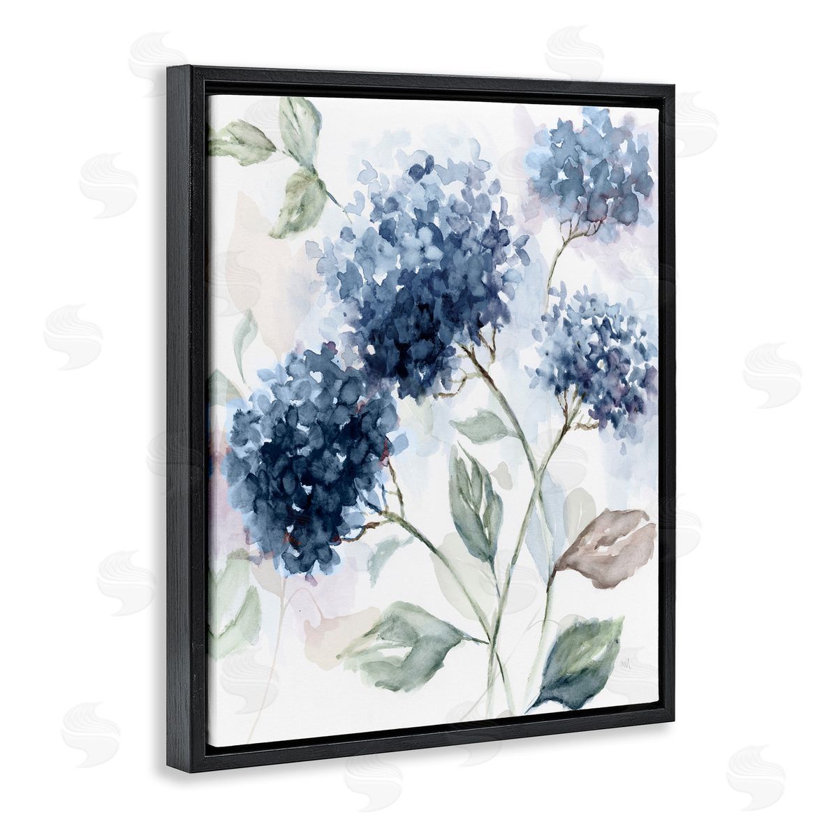 Nan Soft Hydrangea Breeze Canvas Wall Art Print