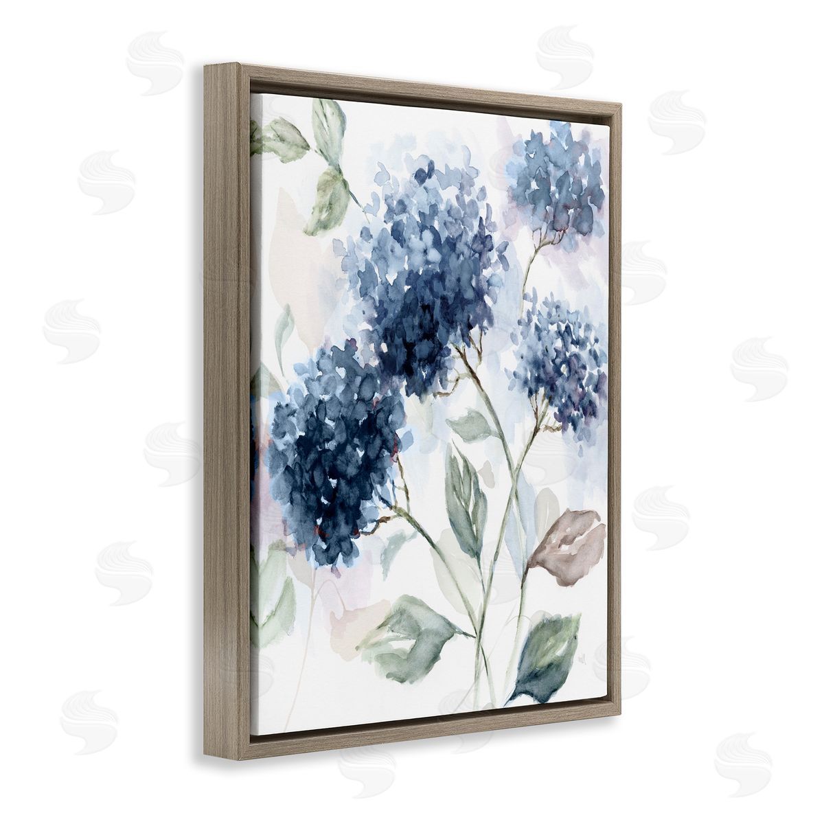 Nan Soft Hydrangea Breeze Canvas Wall Art Print