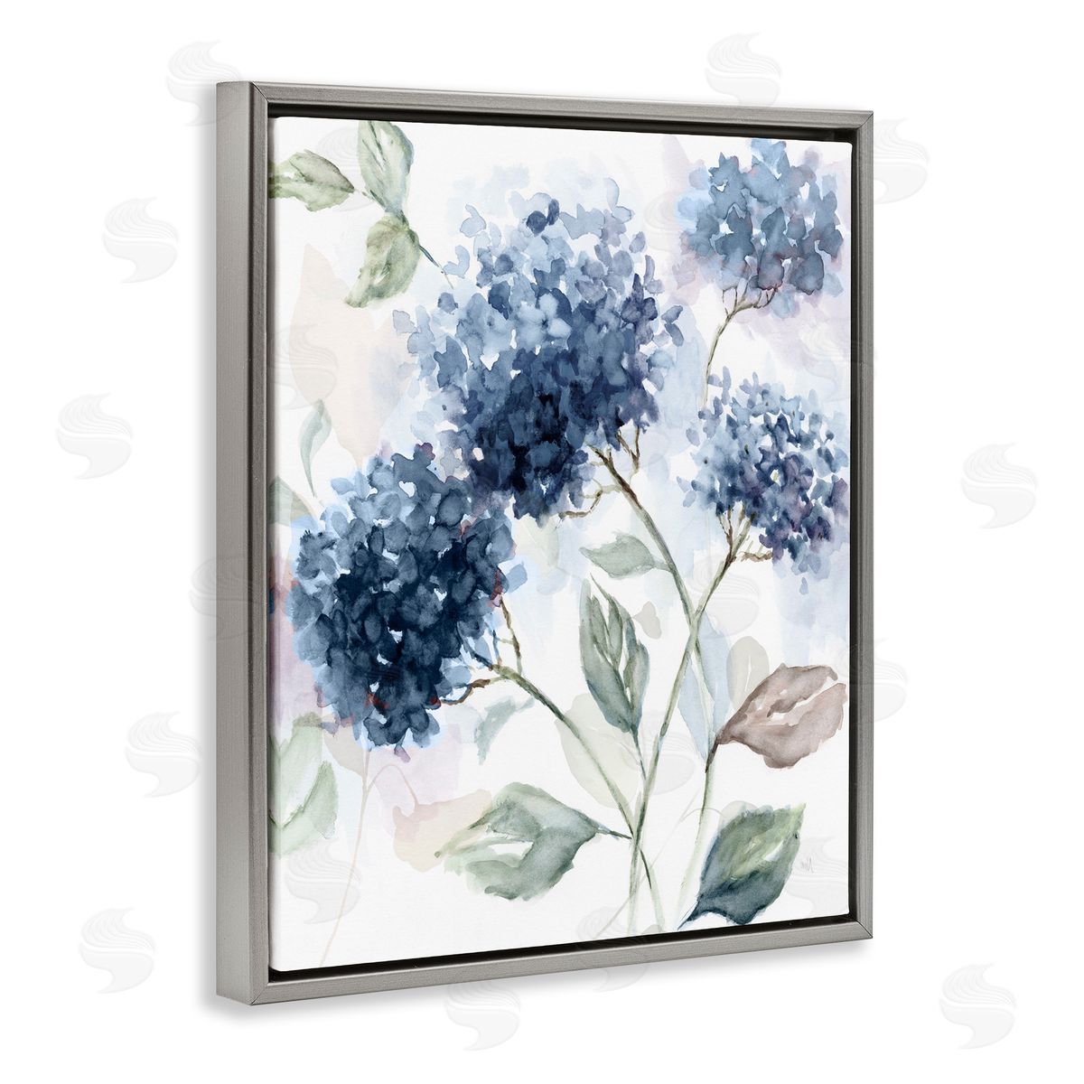 Nan Soft Hydrangea Breeze Canvas Wall Art Print