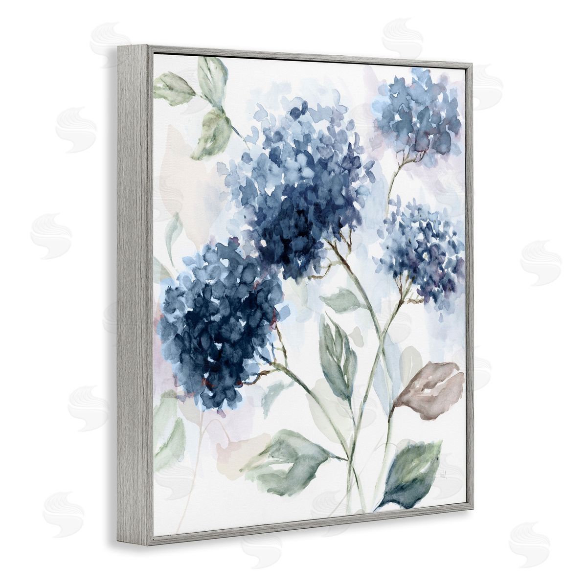 Nan Soft Hydrangea Breeze Canvas Wall Art Print