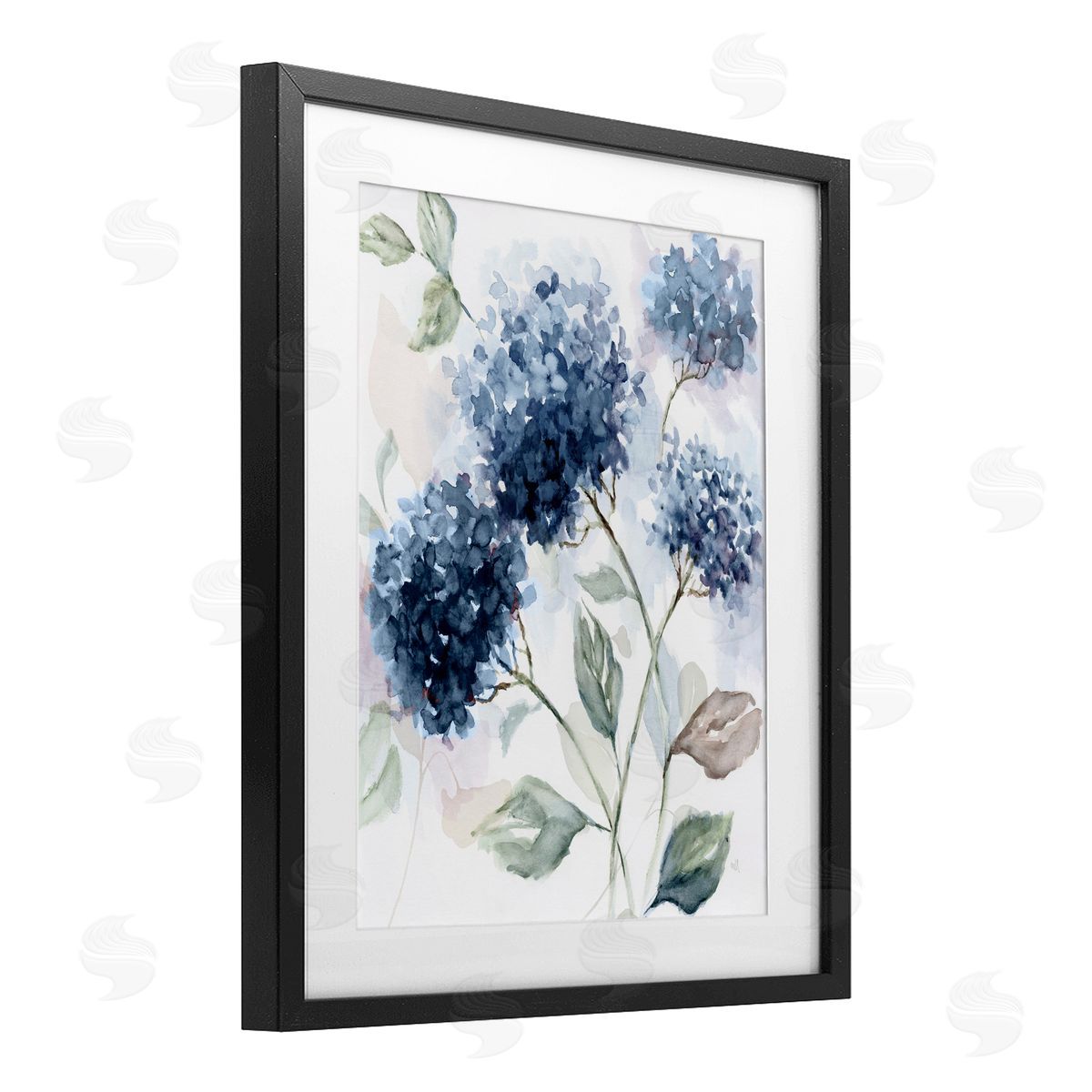 Nan Soft Hydrangea Breeze Canvas Wall Art Print