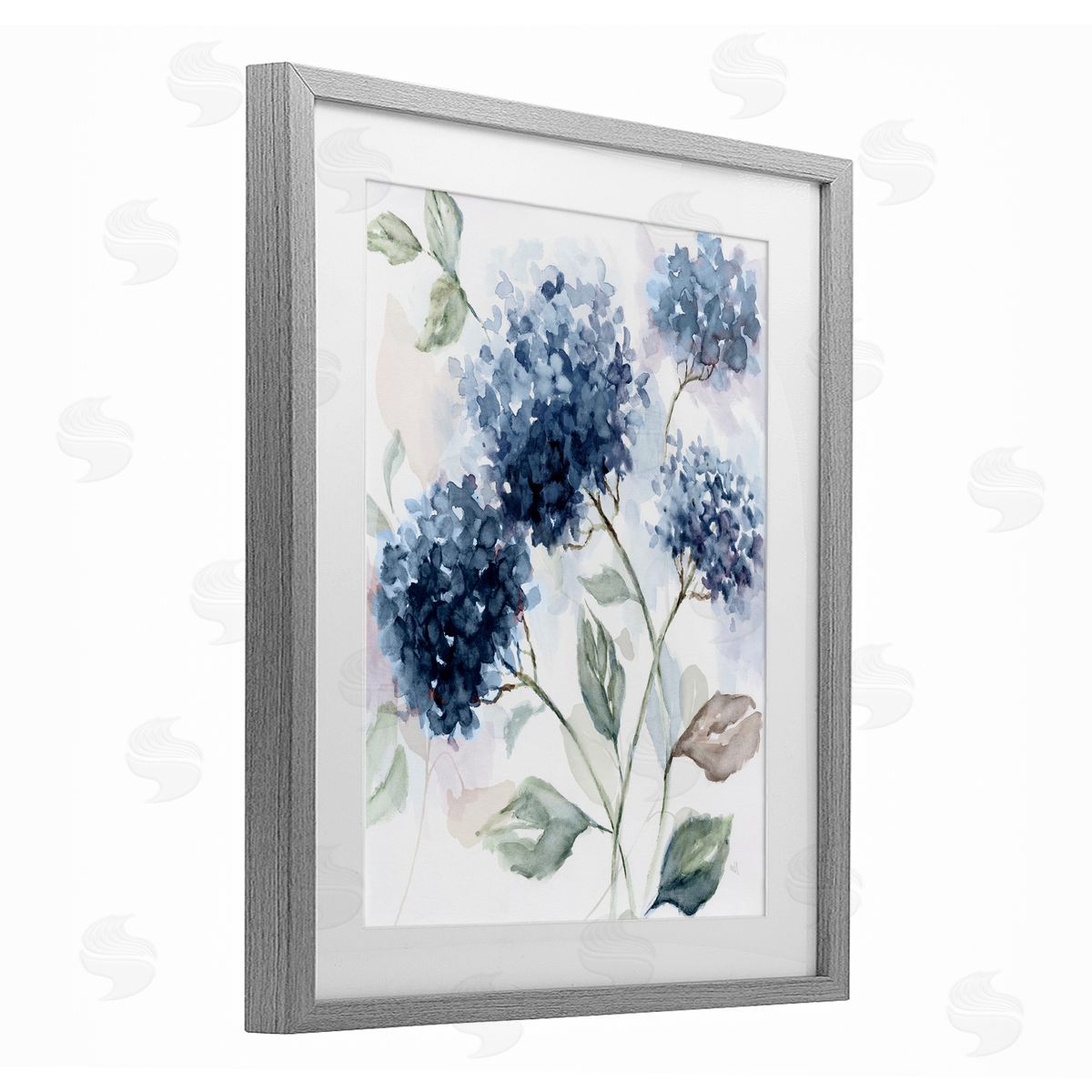 Nan Soft Hydrangea Breeze Canvas Wall Art Print