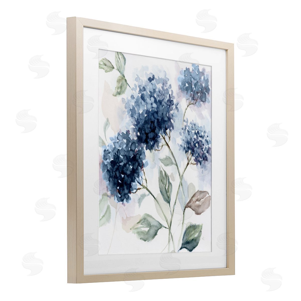Nan Soft Hydrangea Breeze Canvas Wall Art Print