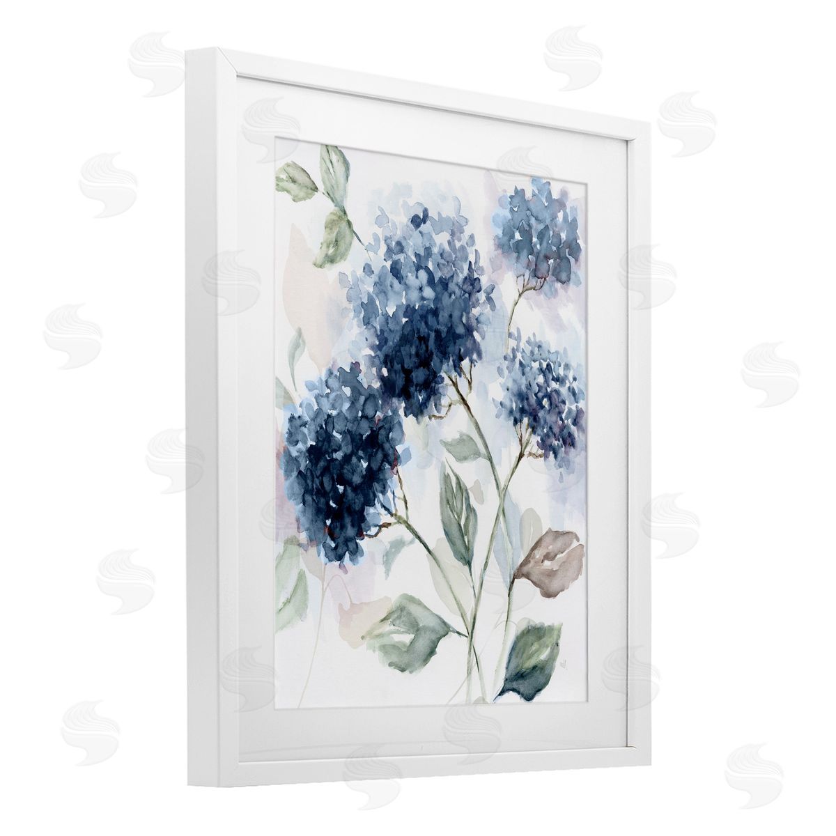 Nan Soft Hydrangea Breeze Canvas Wall Art Print