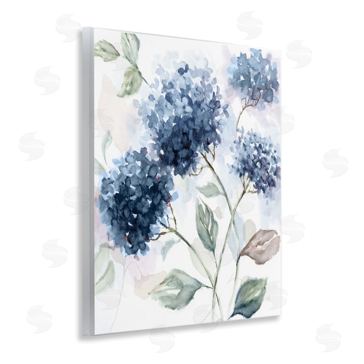 Nan Soft Hydrangea Breeze Canvas Wall Art Print