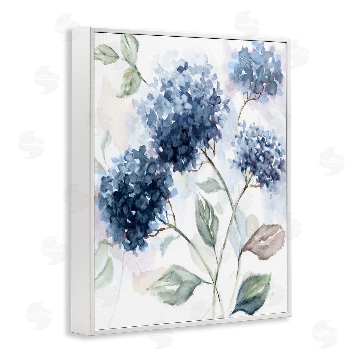 Nan Soft Hydrangea Breeze Canvas Wall Art Print