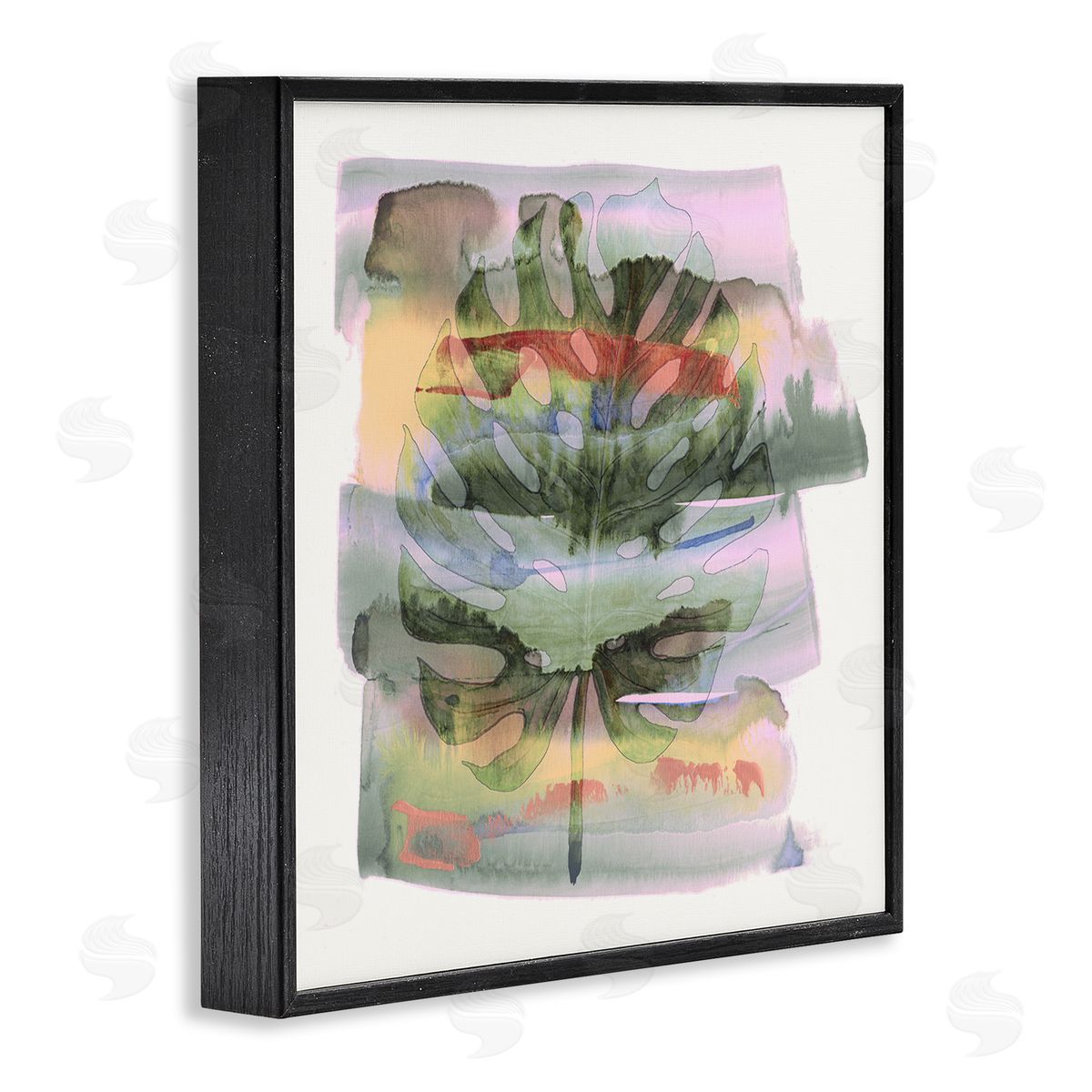 Susan Jill Tropical Dream Pastel Monstera Canvas Wall Art Print