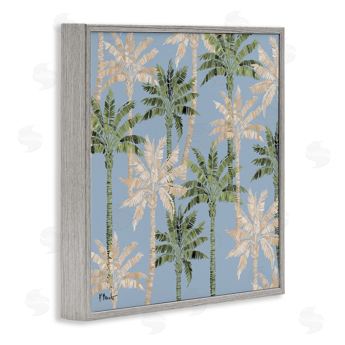 Paul Brent Hollywood Palms Toss Canvas Wall Art Print