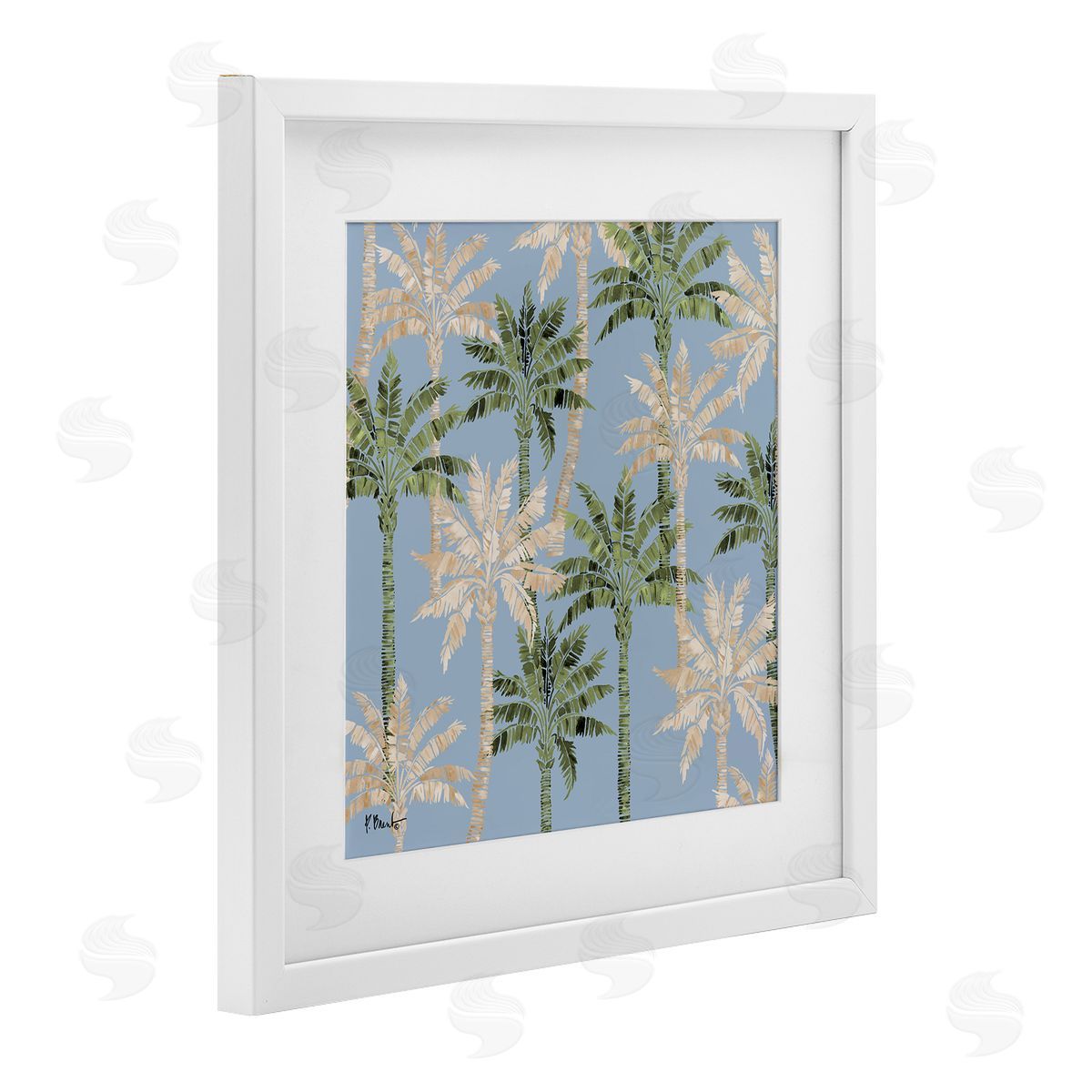 Paul Brent Hollywood Palms Toss Canvas Wall Art Print