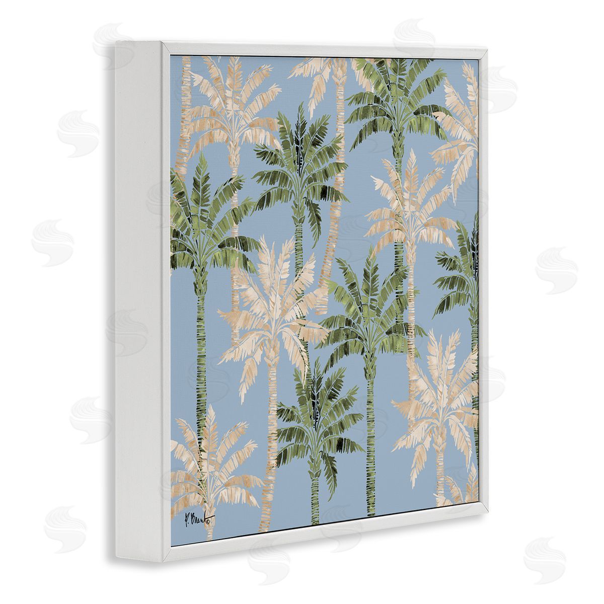 Paul Brent Hollywood Palms Toss Canvas Wall Art Print