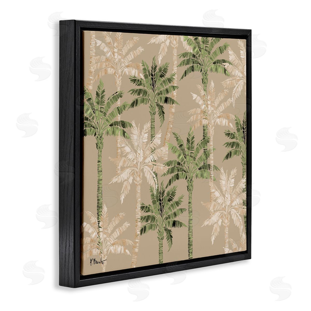 Paul Brent Hollywood Palms Pattern Canvas Wall Art Print