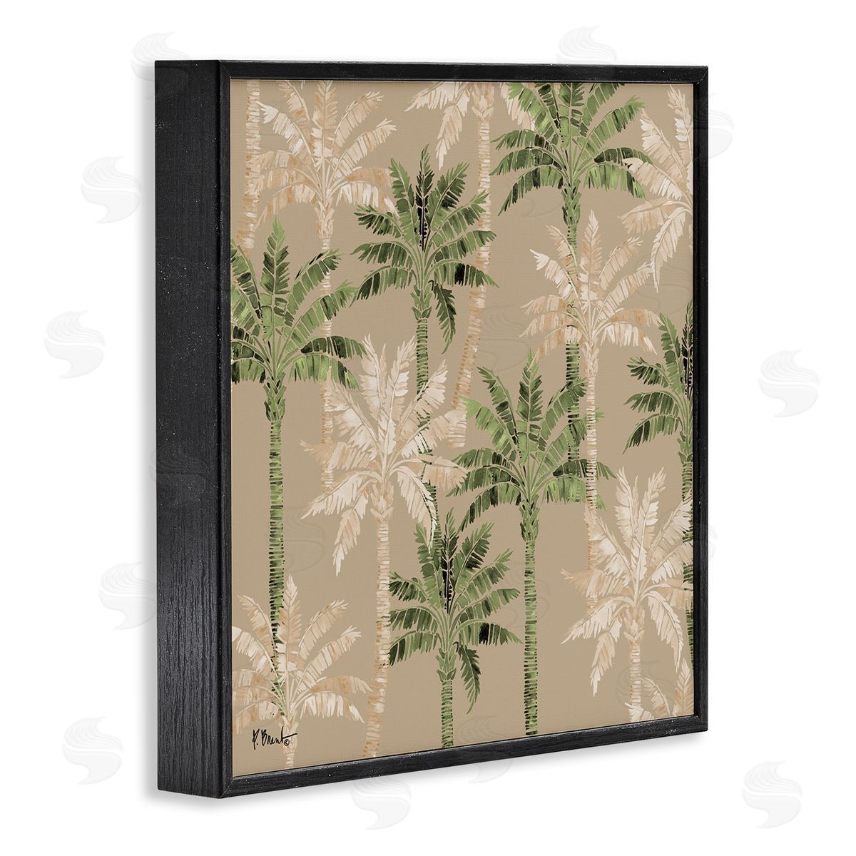 Paul Brent Hollywood Palms Pattern Canvas Wall Art Print