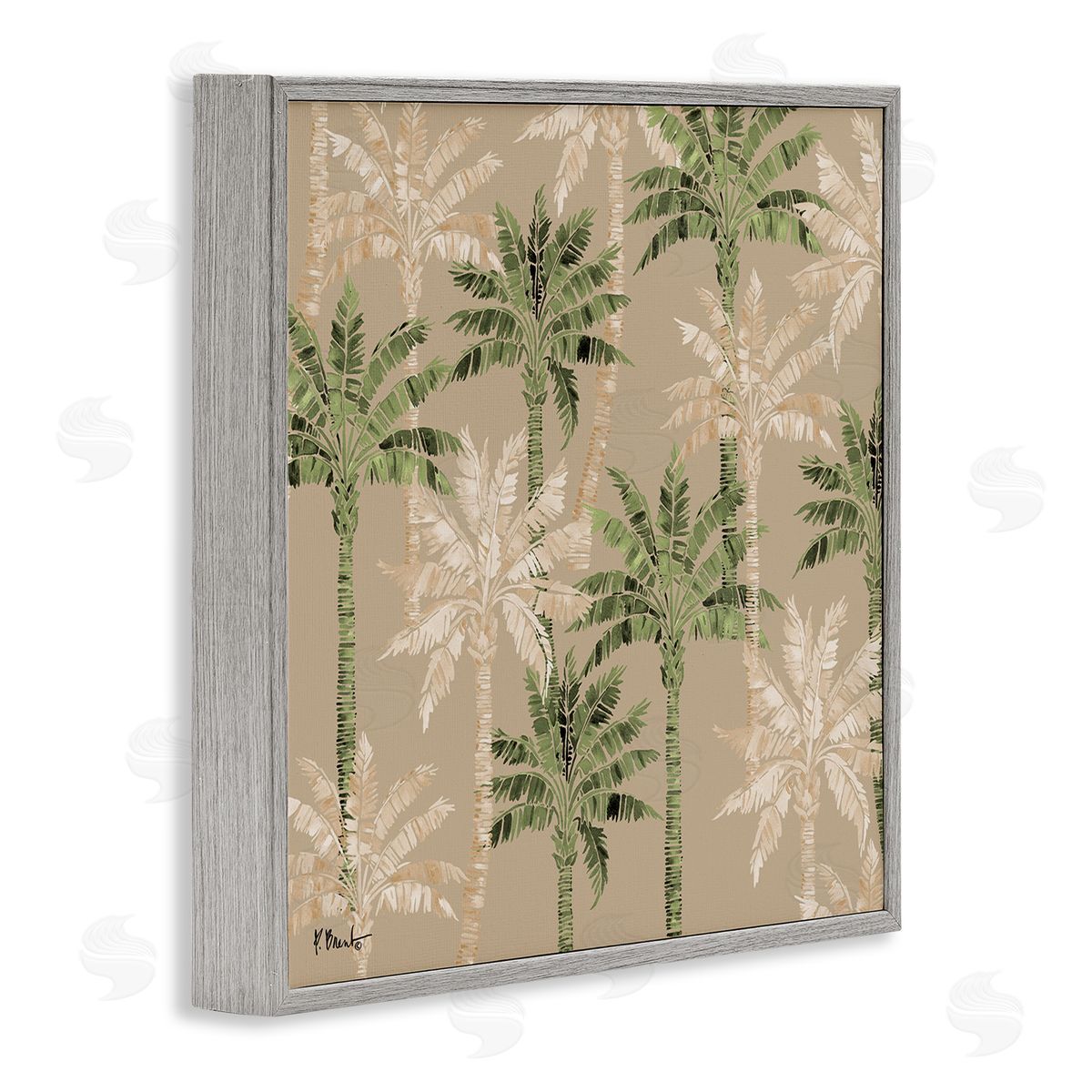 Paul Brent Hollywood Palms Pattern Canvas Wall Art Print