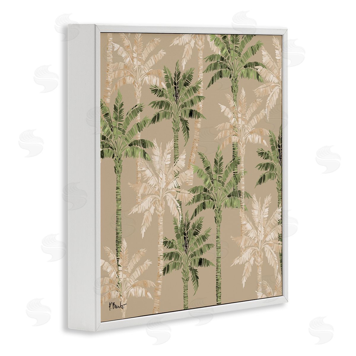 Paul Brent Hollywood Palms Pattern Canvas Wall Art Print