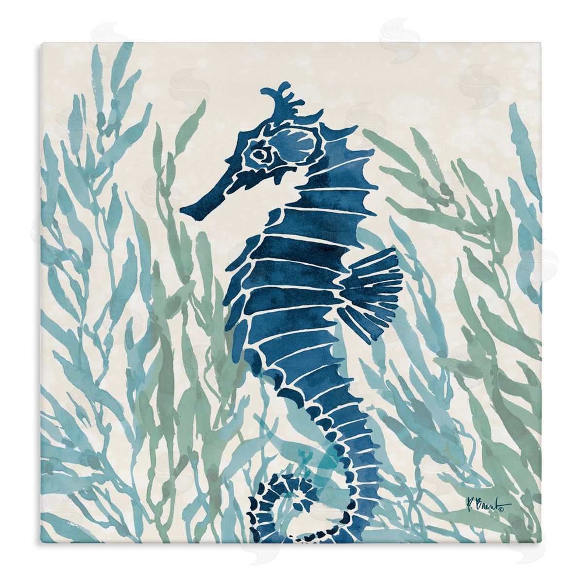 Paul Brent Radiant Sea Life Seahorse Canvas Wall Art Print