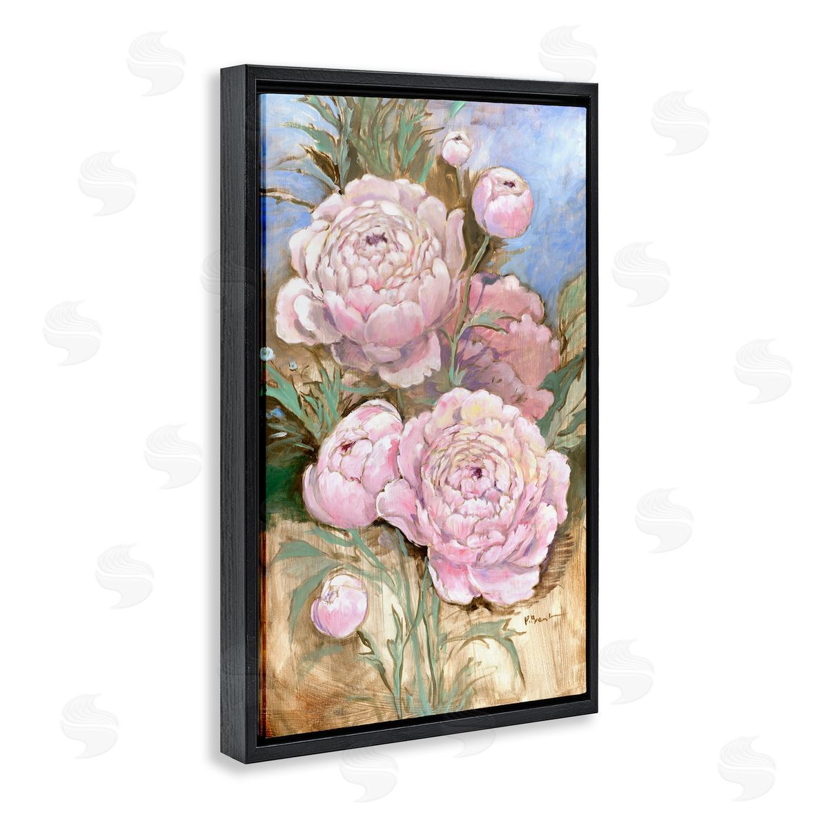 Paul Brent Impressions Of Peonies Canvas Wall Art Print