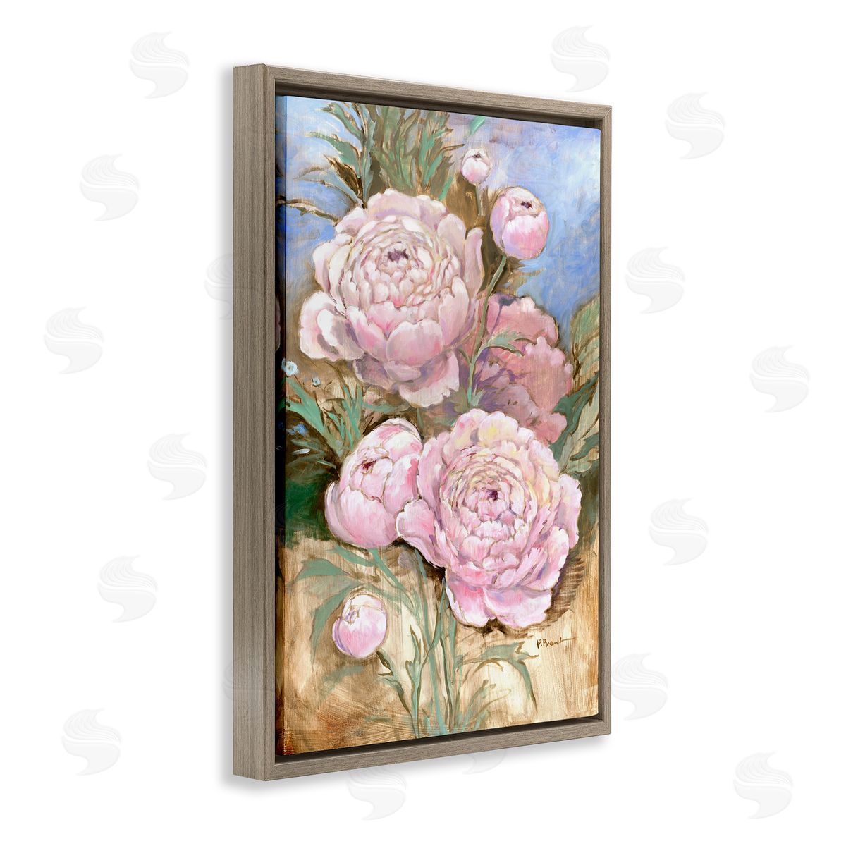 Paul Brent Impressions Of Peonies Canvas Wall Art Print