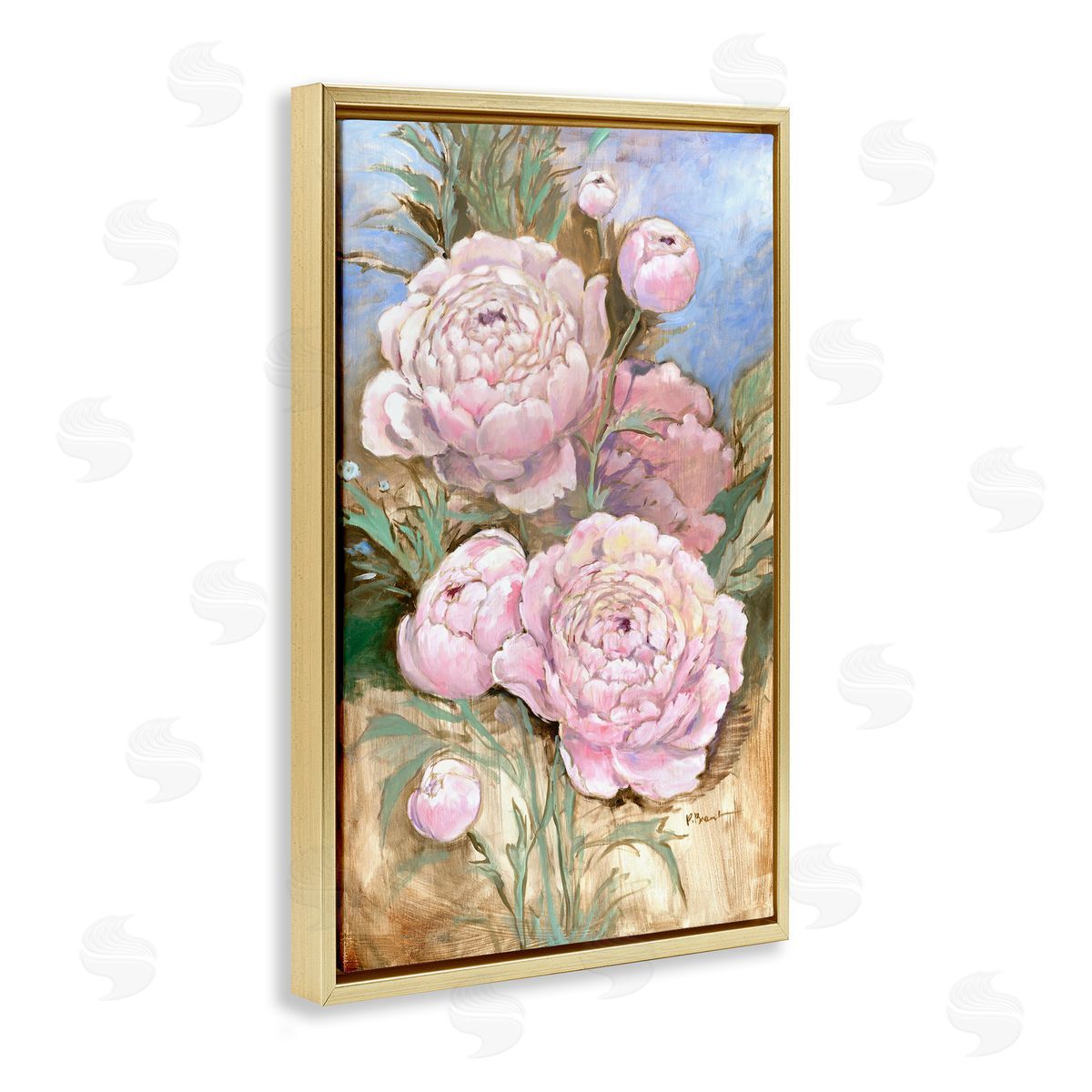 Paul Brent Impressions Of Peonies Canvas Wall Art Print