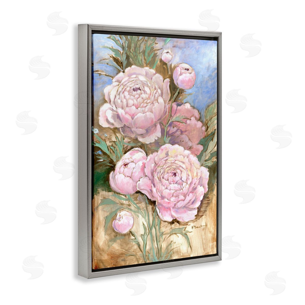 Paul Brent Impressions Of Peonies Canvas Wall Art Print