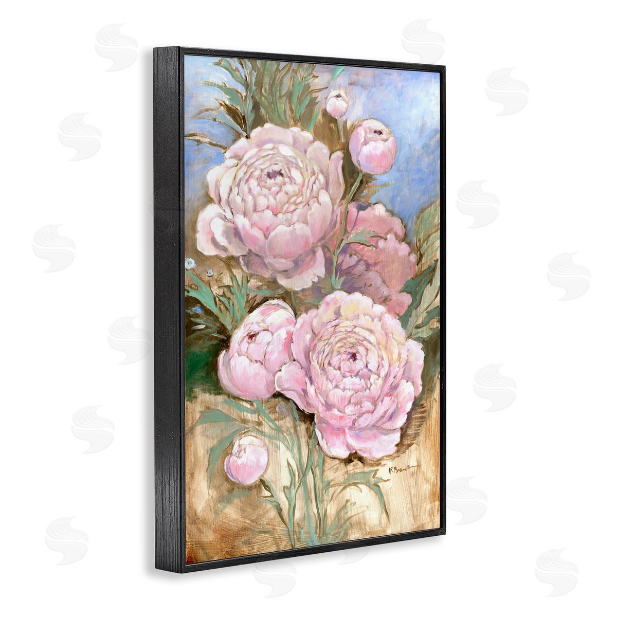 Paul Brent Impressions Of Peonies Canvas Wall Art Print