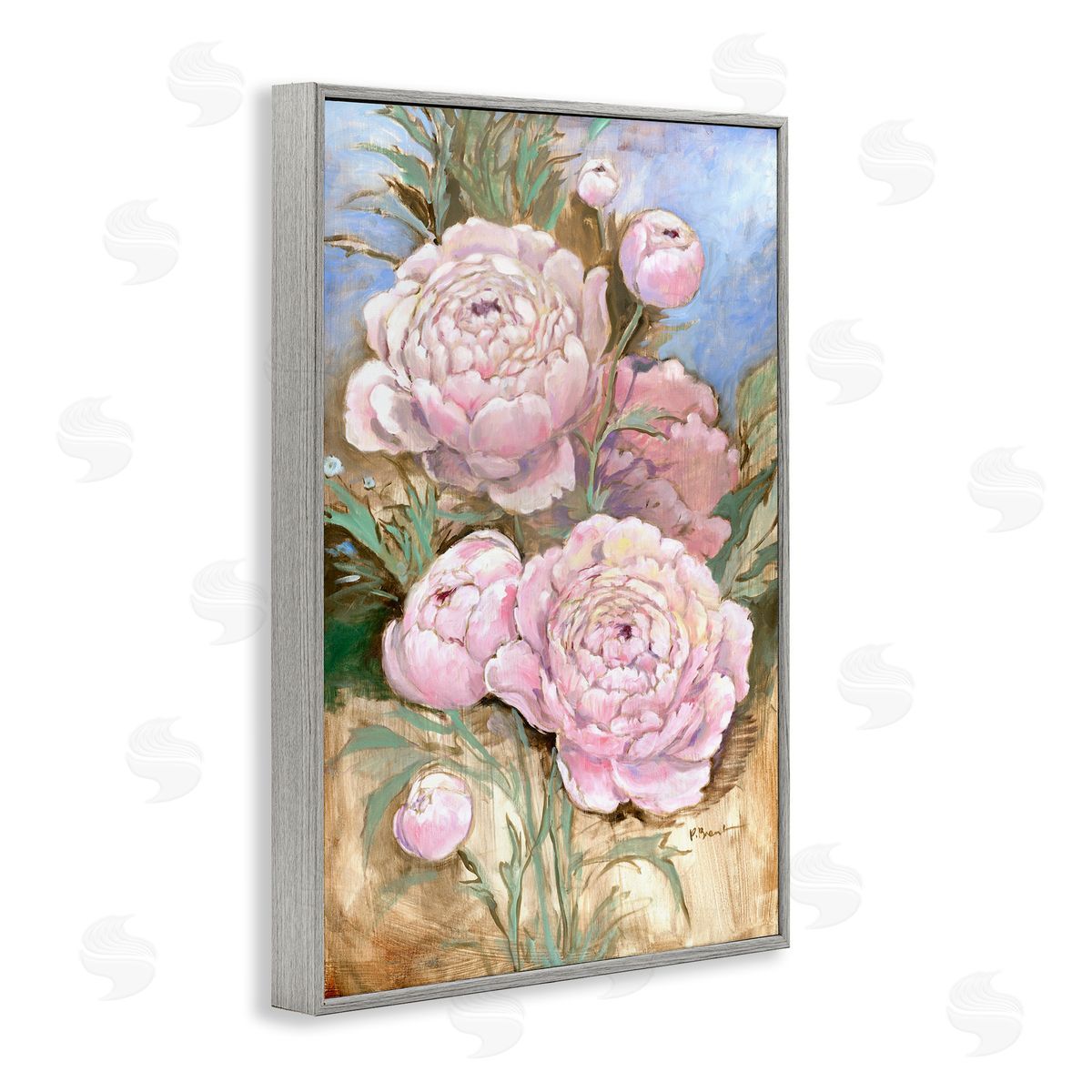 Paul Brent Impressions Of Peonies Canvas Wall Art Print