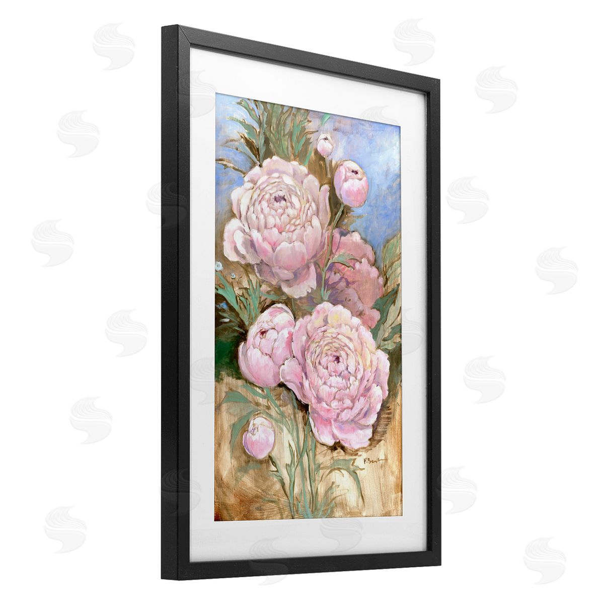 Paul Brent Impressions Of Peonies Canvas Wall Art Print