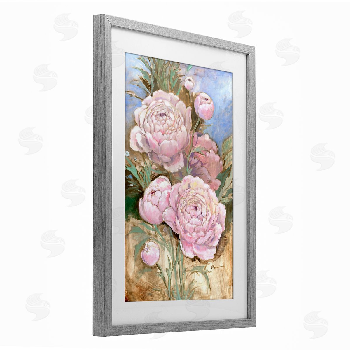 Paul Brent Impressions Of Peonies Canvas Wall Art Print