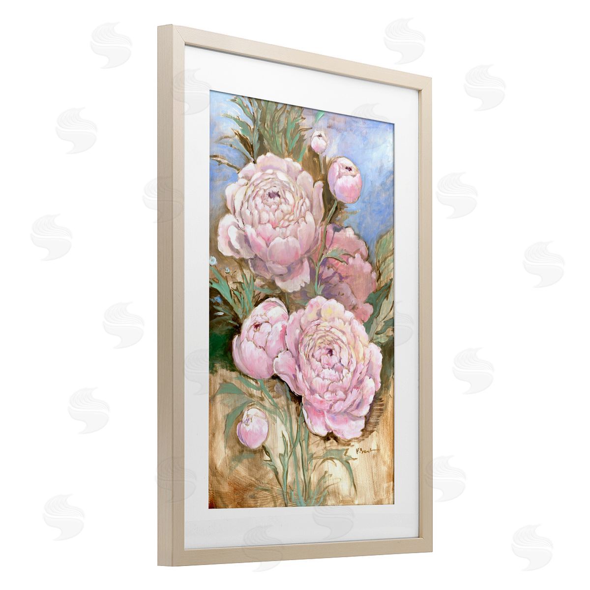 Paul Brent Impressions Of Peonies Canvas Wall Art Print
