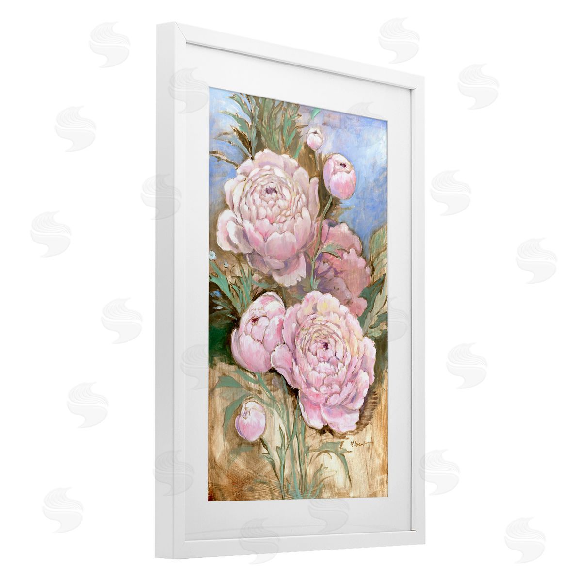 Paul Brent Impressions Of Peonies Canvas Wall Art Print
