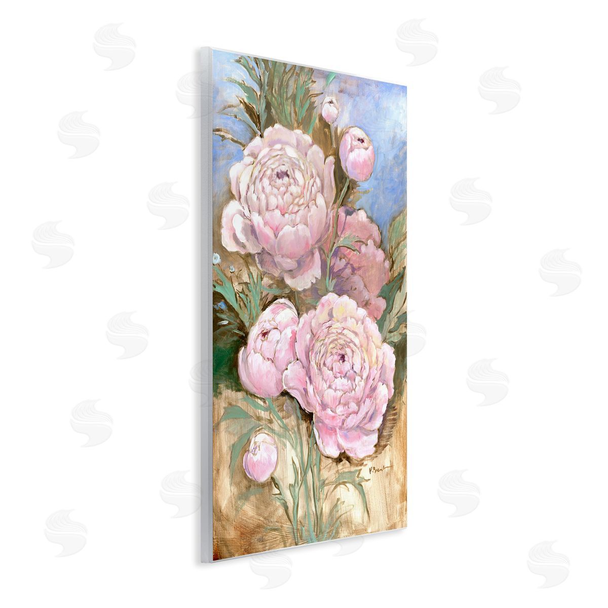 Paul Brent Impressions Of Peonies Canvas Wall Art Print