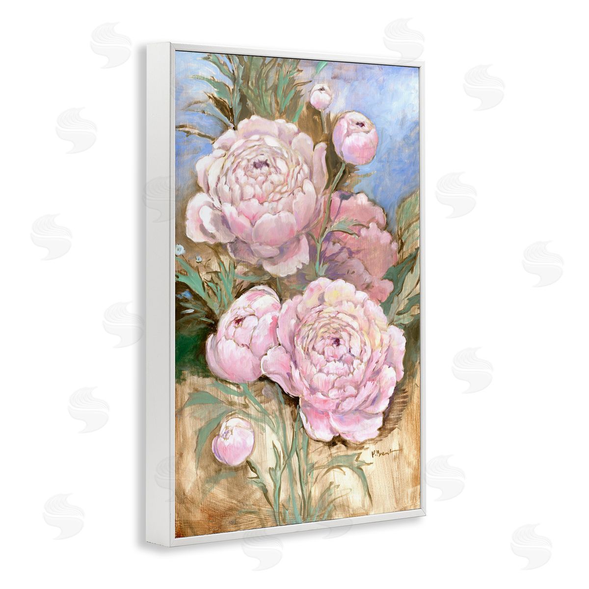Paul Brent Impressions Of Peonies Canvas Wall Art Print
