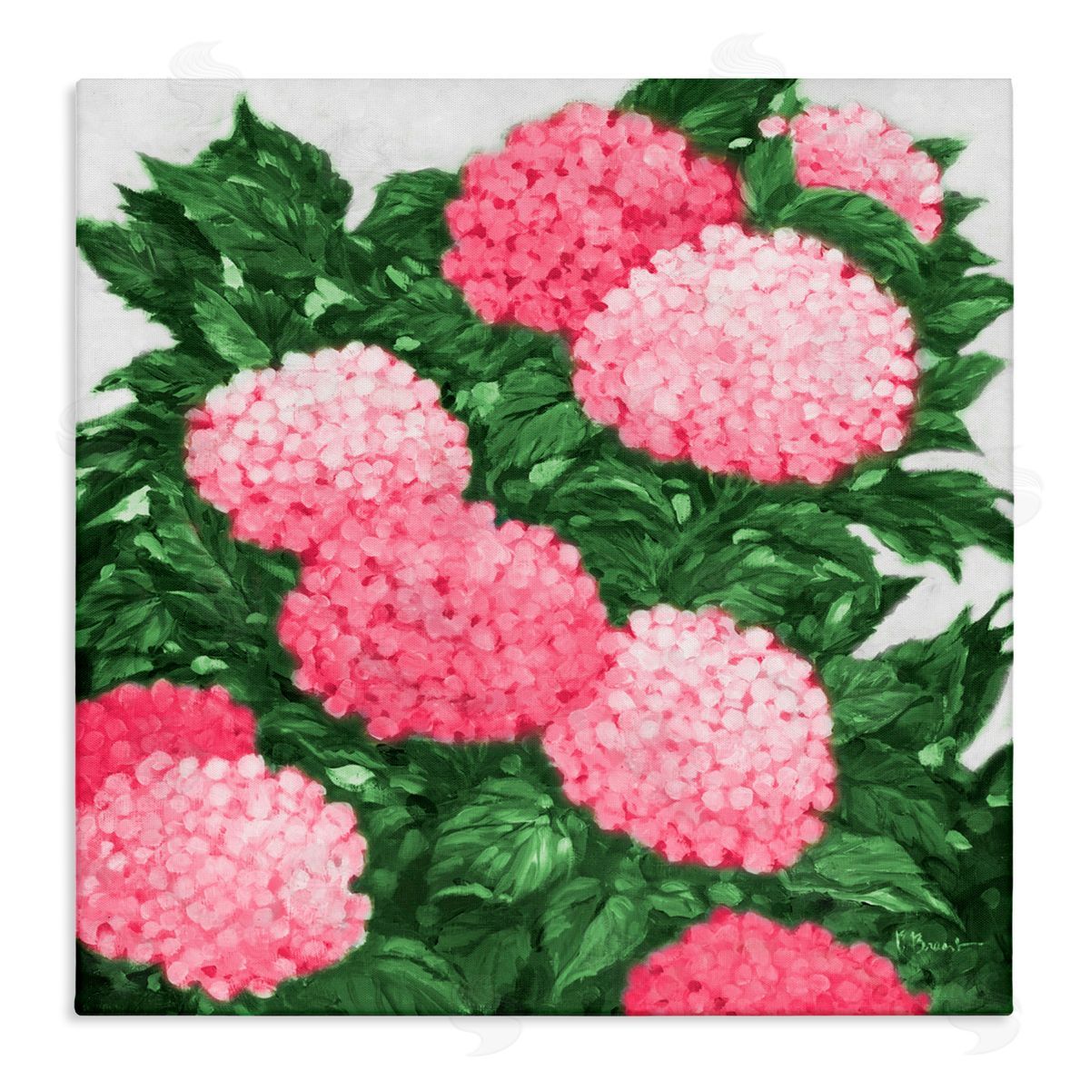 Paul Brent Impressions Of Hydrangeas Canvas Wall Art Print