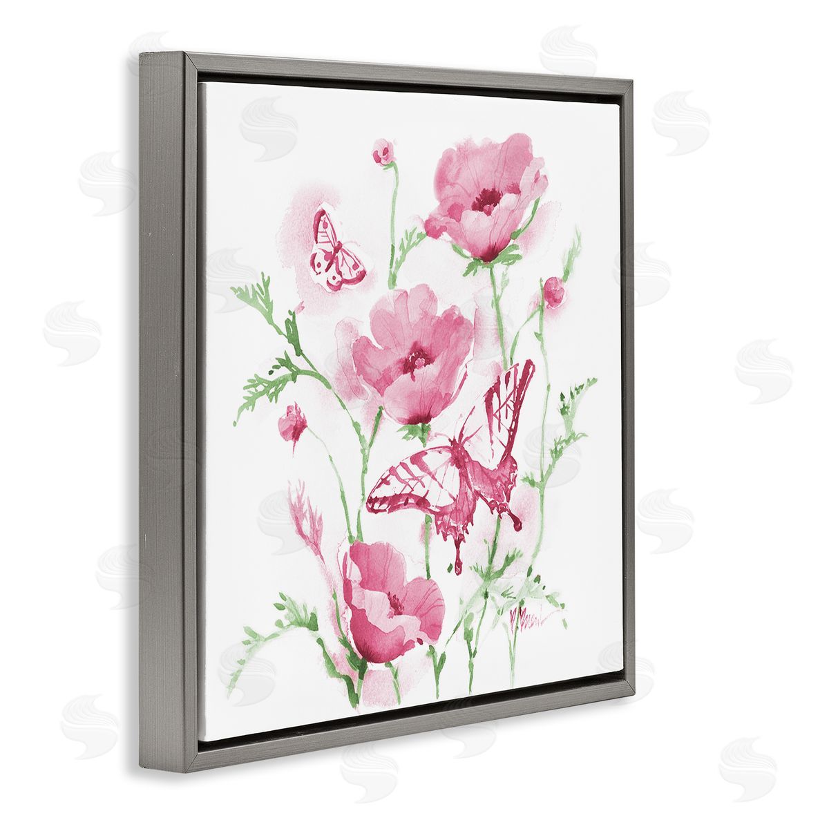 Paul Brent Pink Province Poppies Canvas Wall Art Print