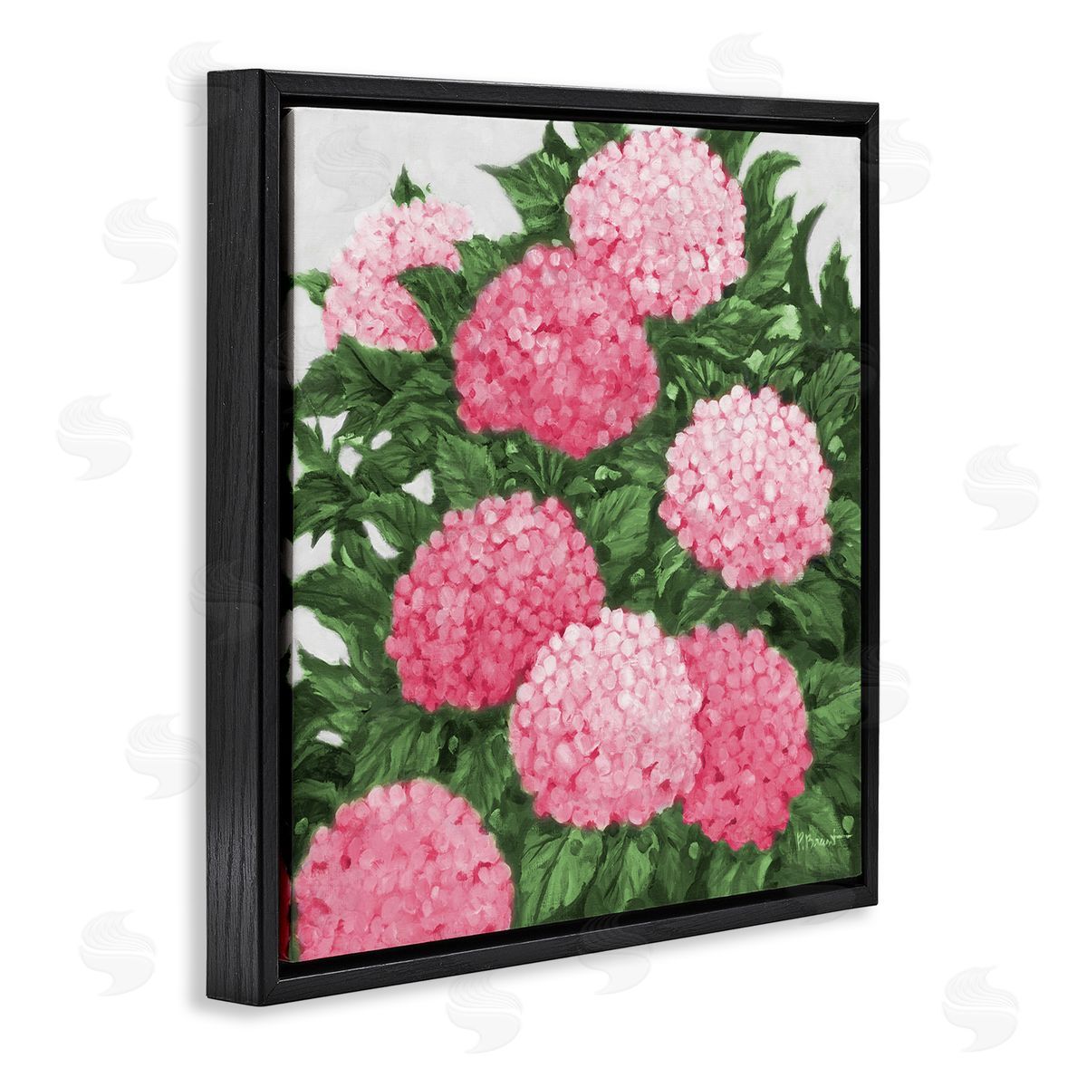 Paul Brent Pink Hydrangea Impressions Canvas Wall Art Print