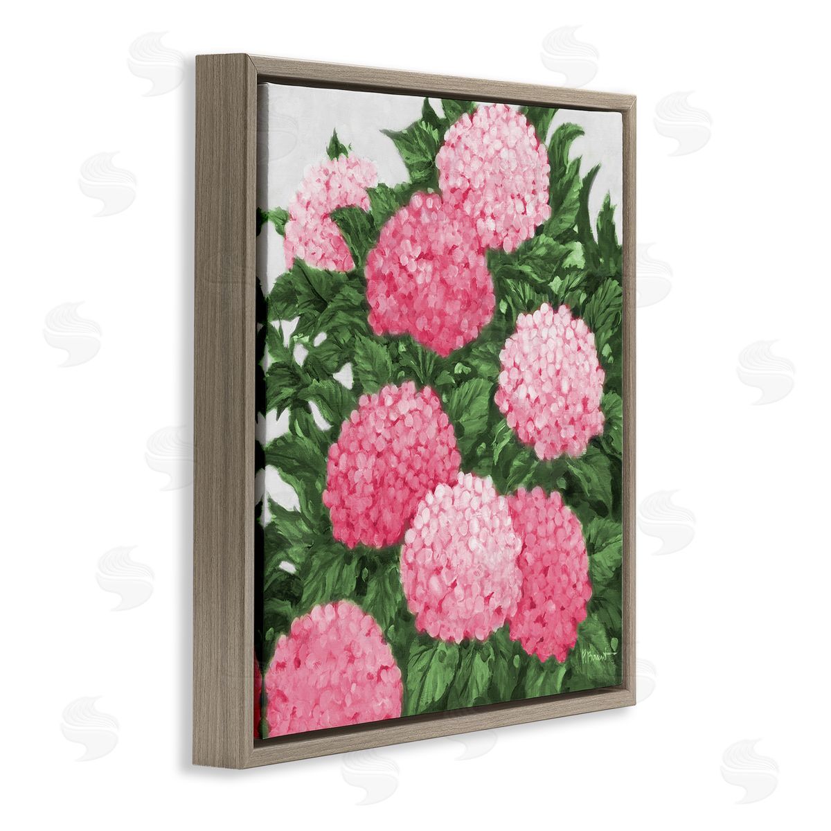 Paul Brent Pink Hydrangea Impressions Canvas Wall Art Print